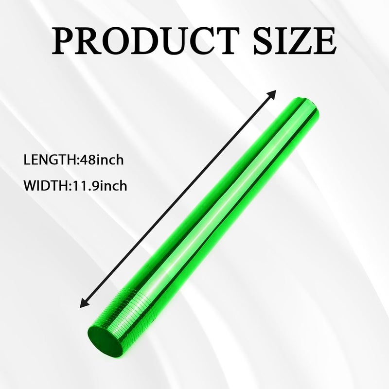 Hirificing Tint Film for Taillight Headlight Fog Light, 12×48 Inches Vinyl Self-Adhesive Car Tail Light Tape, Brake Light Headlight Cover Protection Film Color Shiny Chameleon Sticker (Green) - Image 2